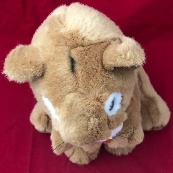 Lion Plush Set Soft Classics By Toys R Us Mother Lioness Holding Baby Cub 11" - Picture 2 of 10